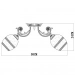 Светильник потолочный Arte lamp A7060PL-3WG SOFIA