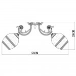 Светильник потолочный Arte lamp A7060PL-5WG SOFIA