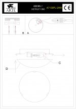 Светильник потолочный Arte lamp A7130PL-2WH MOSAIC