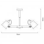Люстра потолочная Arte Lamp A7141PL-5WH OSCAR