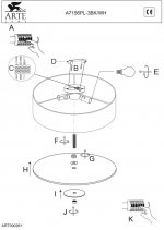 Люстра потолочная Arte lamp A7156PL-3WH Spruzzi
