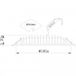 Светильник потолочный 7+7Вт Arte lamp A7207PL-2WH Sirio