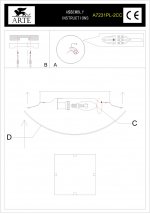 Светильник потолочный Arte lamp A7231PL-2CC SUNSHINE