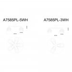 Люстра потолочная Arte Lamp A7585PL-5WH SANSA