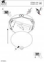 Светильник потолочный Arte lamp A7846PL-2AB PUB