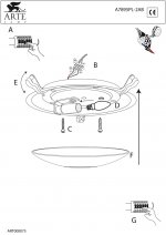 Светильник потолочный Arte lamp A7895PL-2AB PUB