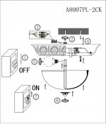 Светильник потолочный Arte lamp A8007PL-2CK Piatti