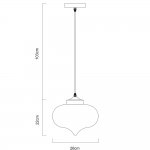 Светильник подвесной Arte lamp A8012SP-1AM Flare