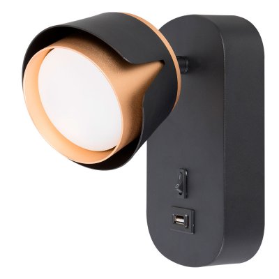 Накладной светильник спот Arte Lamp A8026AP-1BK AMAKS Накладной светильник спот Arte Lamp A8026AP-1BK AMAKS