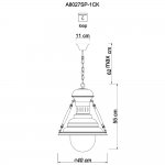 Светильник подвесной Arte lamp A8027SP-1CK DECCO
