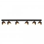 Накладной светильник спот Arte Lamp A8028PL-6BK AMAKS