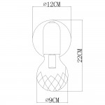 Светильник поворотный Arte Lamp A8040AP-1SG  SALUTE