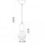 Светильник подвесной Arte lamp A8040SP-1SG SALUTE