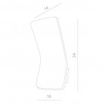 Светильник настенный Arte lamp A8053AL-1WH SCORCIO