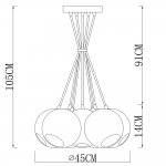 Светильник подвесной Arte lamp A8072SP-7CC RONDO