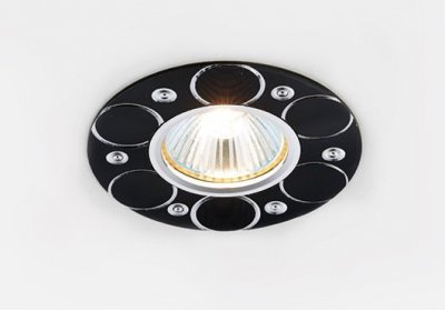 Светильник точечный Ambrella A808 BK/AL сатин/черный MR16 ORGANIC SPOT