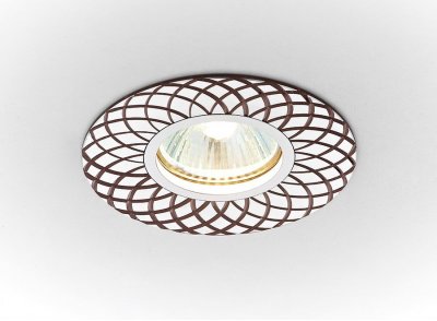 

Точечный светильник Ambrella из алюминия с узором Классика A815 AL/BR