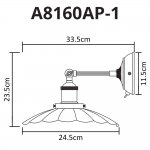 Светильник настенный Arte lamp A8160AP-1WH ASTI
