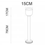 Светильник уличный столб Arte lamp A8163PA-1SS INCHINO