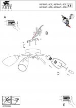Люстра Arte Lamp A8186PL-6CC Opal