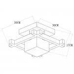 Светильник потолочный Arte lamp A8252PL-1BR WOODS