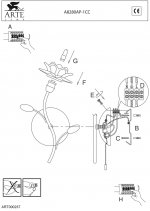 Светильник настенный Arte lamp A8280AP-1CC Bellis