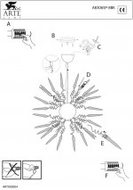 Люстра Arte Lamp A8306SP-8BK CHILI