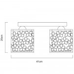 Светильник потолочный Arte lamp A8349PL-3WH Traforato