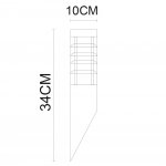 Светильник уличный Arte lamp A8363AL-1SS Paletto
