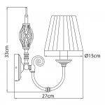 Светильник бра Arte lamp A8390AP-1AB Zanzibar