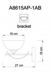 Светильник настенный бра Arte lamp A8615AP-1AB NINNA