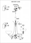 Люстра подвесная Arte lamp A8615SP-3-3AB NINNA