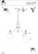 Люстра Arte lamp A8666LM-5AB Duke