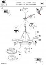 Люстра Arte Lamp A8777LM-6-3AB ATLAS