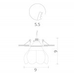 Светильник потолочный Arte lamp A8806PL-1CC OCCHIO