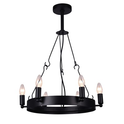 

Кованая люстра на цепи Arte lamp A8811SP-6BK, A8811SP-6BK
