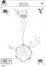 Люстра Arte lamp A8812SP-9CC Mobius