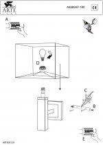 Светильник бра Arte Lamp A8880AP-1BK Waverley