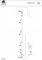 Торшер Arte lamp A8880PN-1BK Waverley
