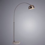 Торшер изогнутый удочкой Arte Lamp A8919PN-1SS ARCO