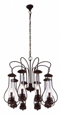 Подвесная люстра Arte lamp A8955LM-8BR Bulbo Подвесная люстра Arte lamp A8955LM-8BR Bulbo