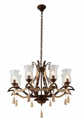 Подвесная люстра Arte lamp A8989LM-8BR Galeone