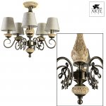 Потолочная люстра Arte lamp A9070PL-5AB Ivory