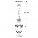Светильник подвесной Arte lamp A9149SP-1AB BROCCA