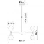 Люстра хай тек Arte Lamp A9162LM-12CC PALLA