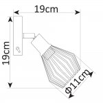 Светильник настенный Arte lamp A9163AP-1BK Grato