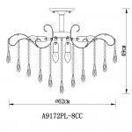 Светильник потолочный Arte lamp A9172PL-8CC EMILIA