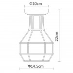 Светильник потолочный белый Arte Lamp A9182PL-1WH INTERNO