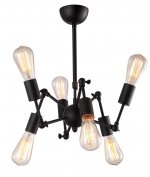 Люстра лофт паук Arte Lamp A9190LM-6BK ROOTS