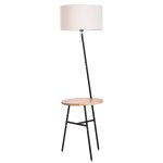 Торшер тренога со столиком Arte Lamp A9202PN-1BK COMBO